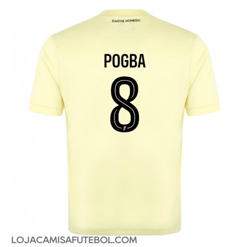 Camisa de Futebol AS Monaco Paul Pogba #8 Equipamento Alternativo 2025-26 Manga Curta